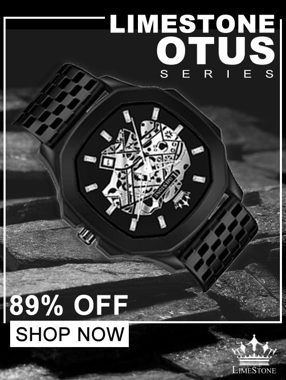 LIMESTONE  LS3066 OTUS Limited Octa Chess Day and Date Functioning All Black Quartz Analog Watch - For Men